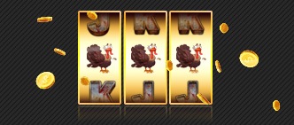Monthly bonus specials. Feature game: Chase the Turkey